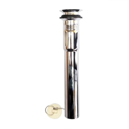 Thrifco Plumbing 22 Gauge 1-1/4 Inch x 8 Inch Chrome Plated Brass Two Piece P.O. 4400681